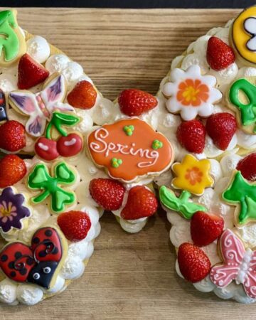 cream tart primavera farfalla