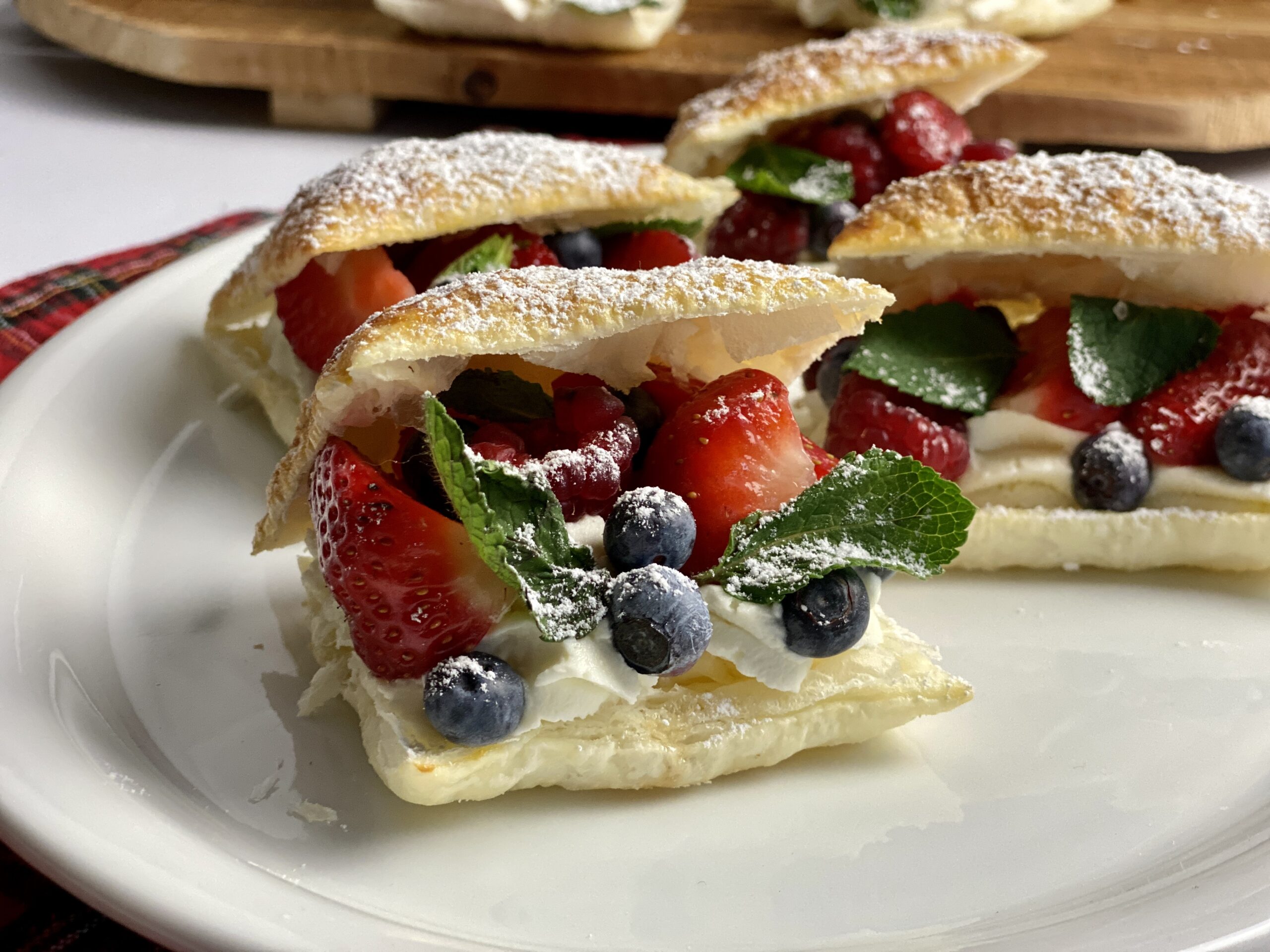 Mini millefoglie con crema al mascarpone