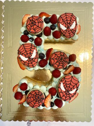 cream tart tema spider man