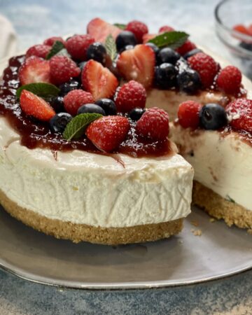torta fredda allo yogurt