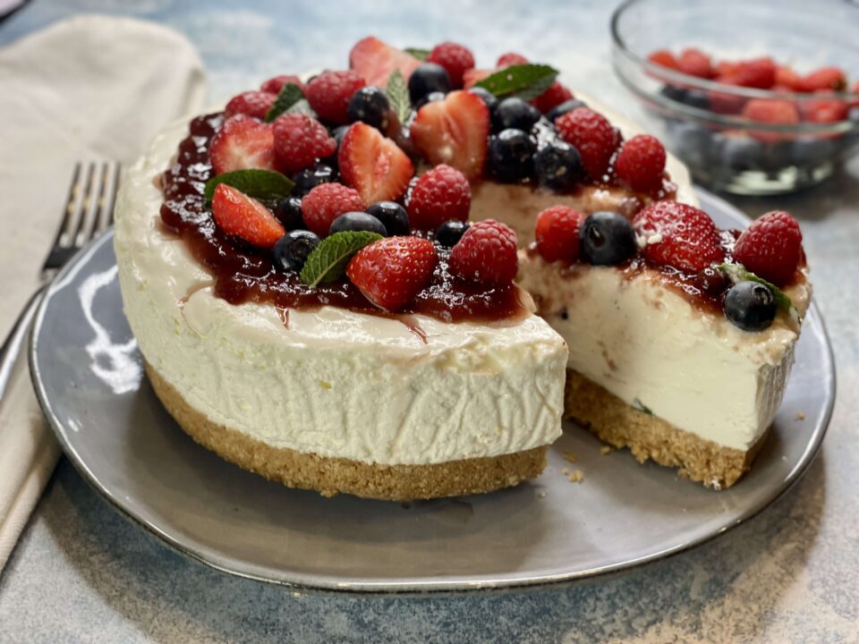 torta fredda allo yogurt