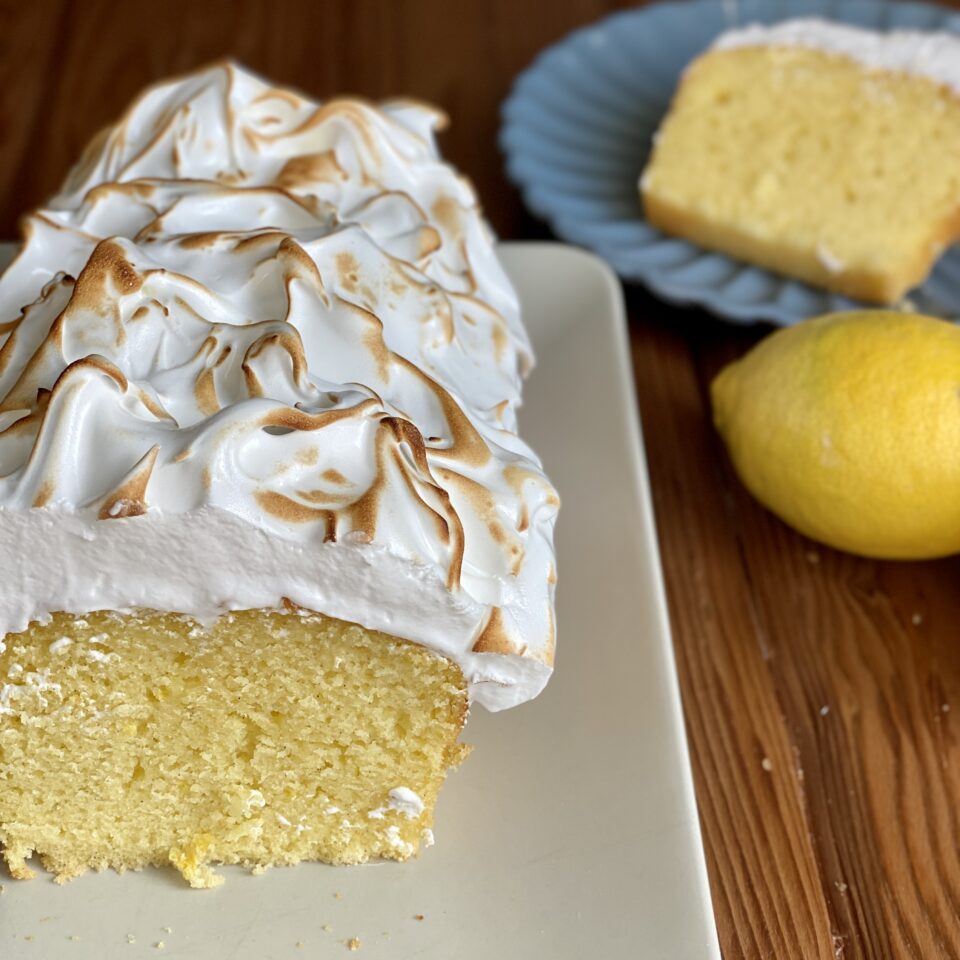 Plumcake al limone con meringa