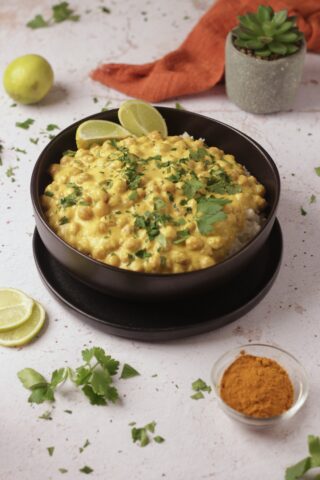 Curry di ceci e riso basmati