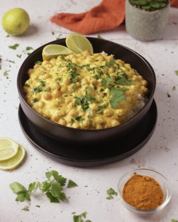 Curry di ceci e riso basmati