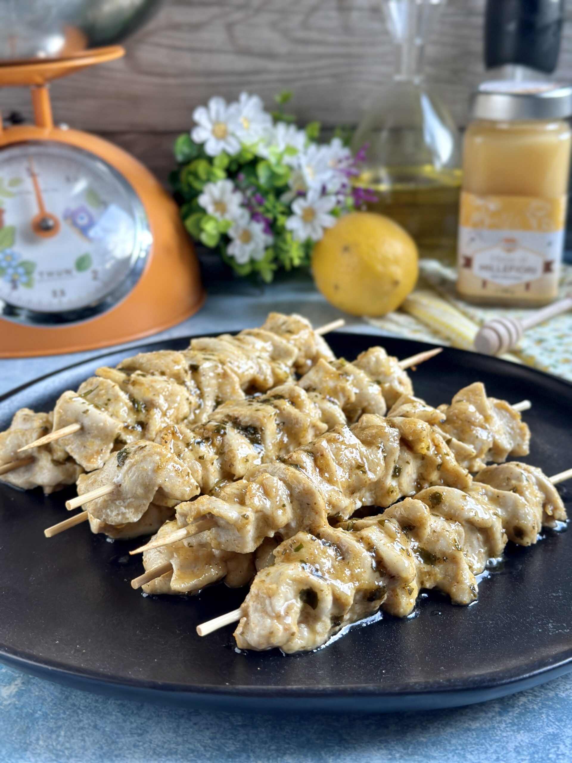 Spiedini di pollo