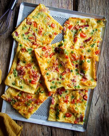 Frittata sottile al forno con verdure
