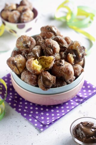 tortelli di carnevale di Nutella