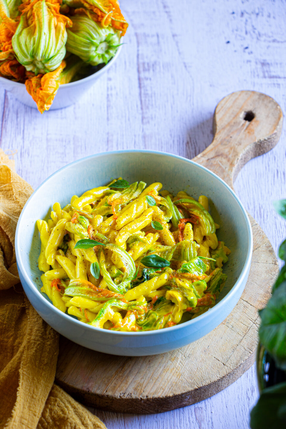 pasta ai fiori di zucca