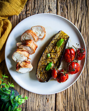 rana pescatrice in porchetta