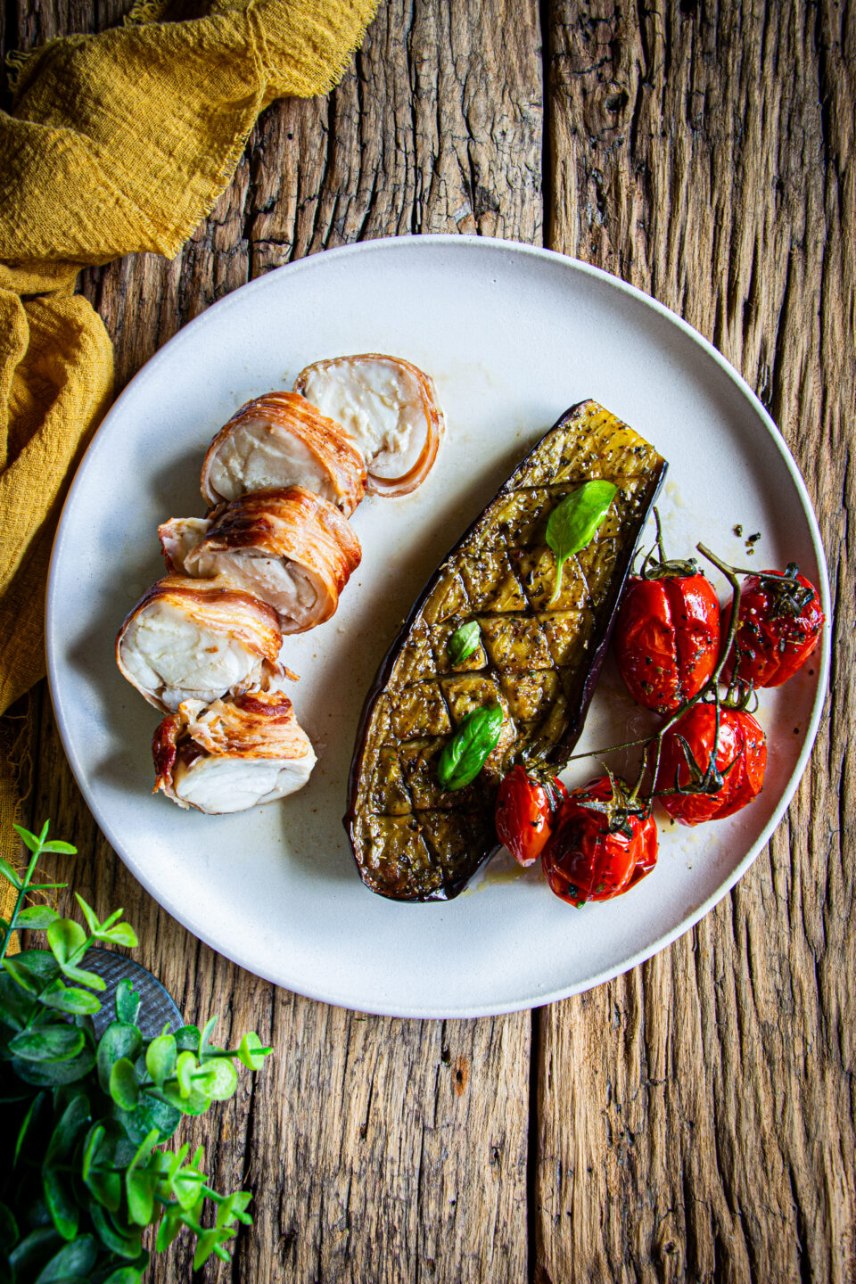 rana pescatrice in porchetta